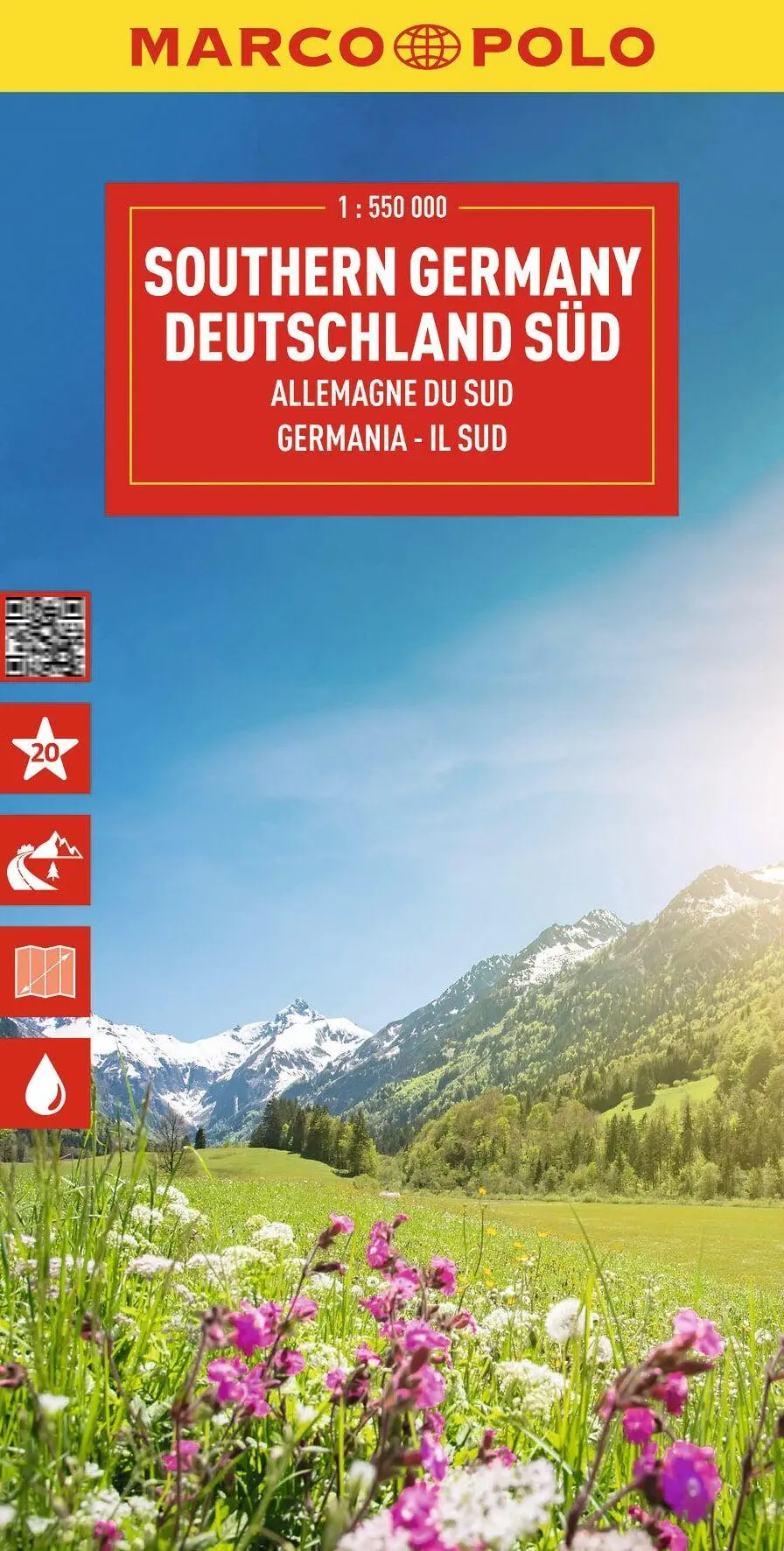Cover: 9783575018670 | MARCO POLO Reisekarte Deutschland Süd 1:550.000 | Marco Polo Verlag
