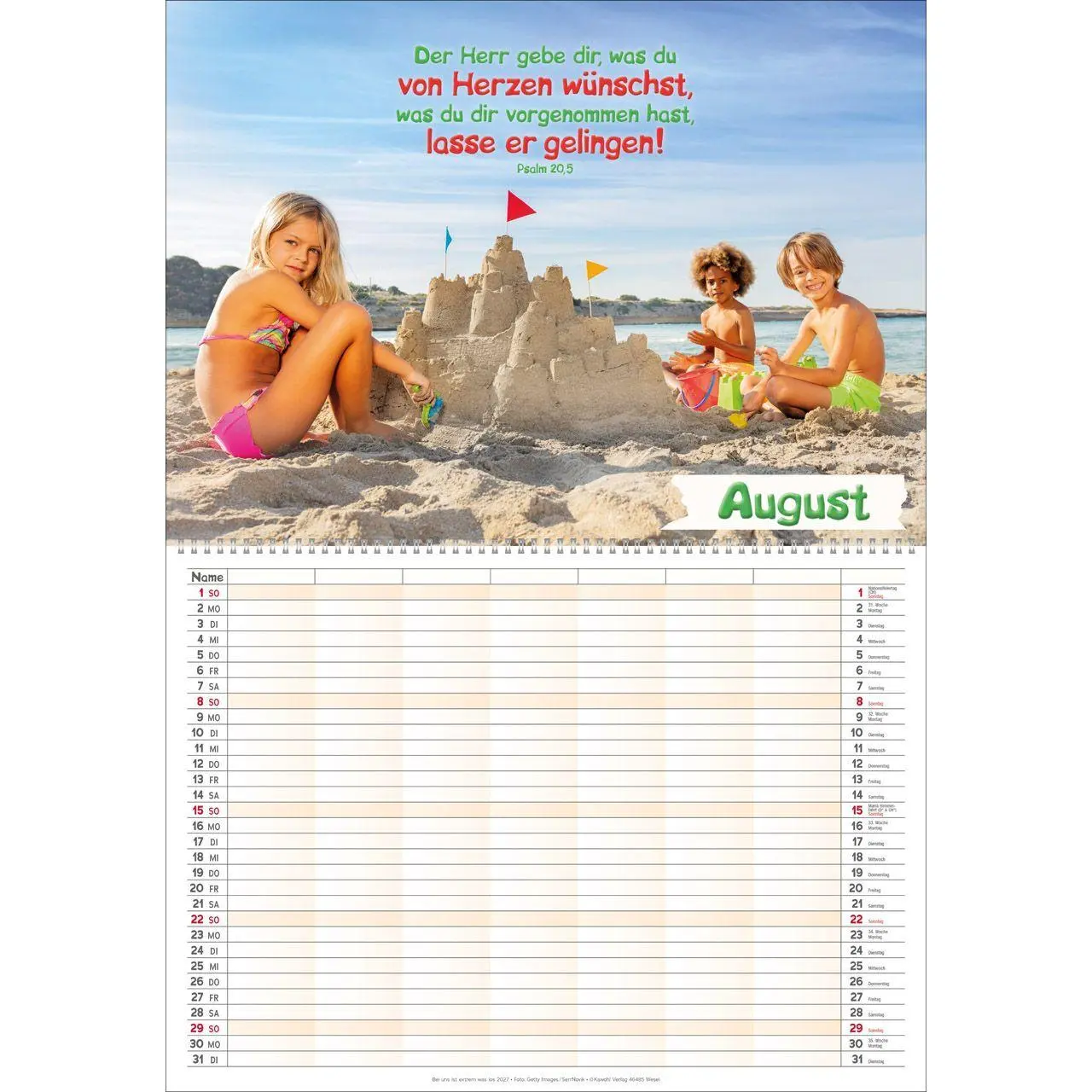 Bild: 9783754828670 | Bei uns ist extrem was los 2027 | Familien Terminer XXL | Kalender