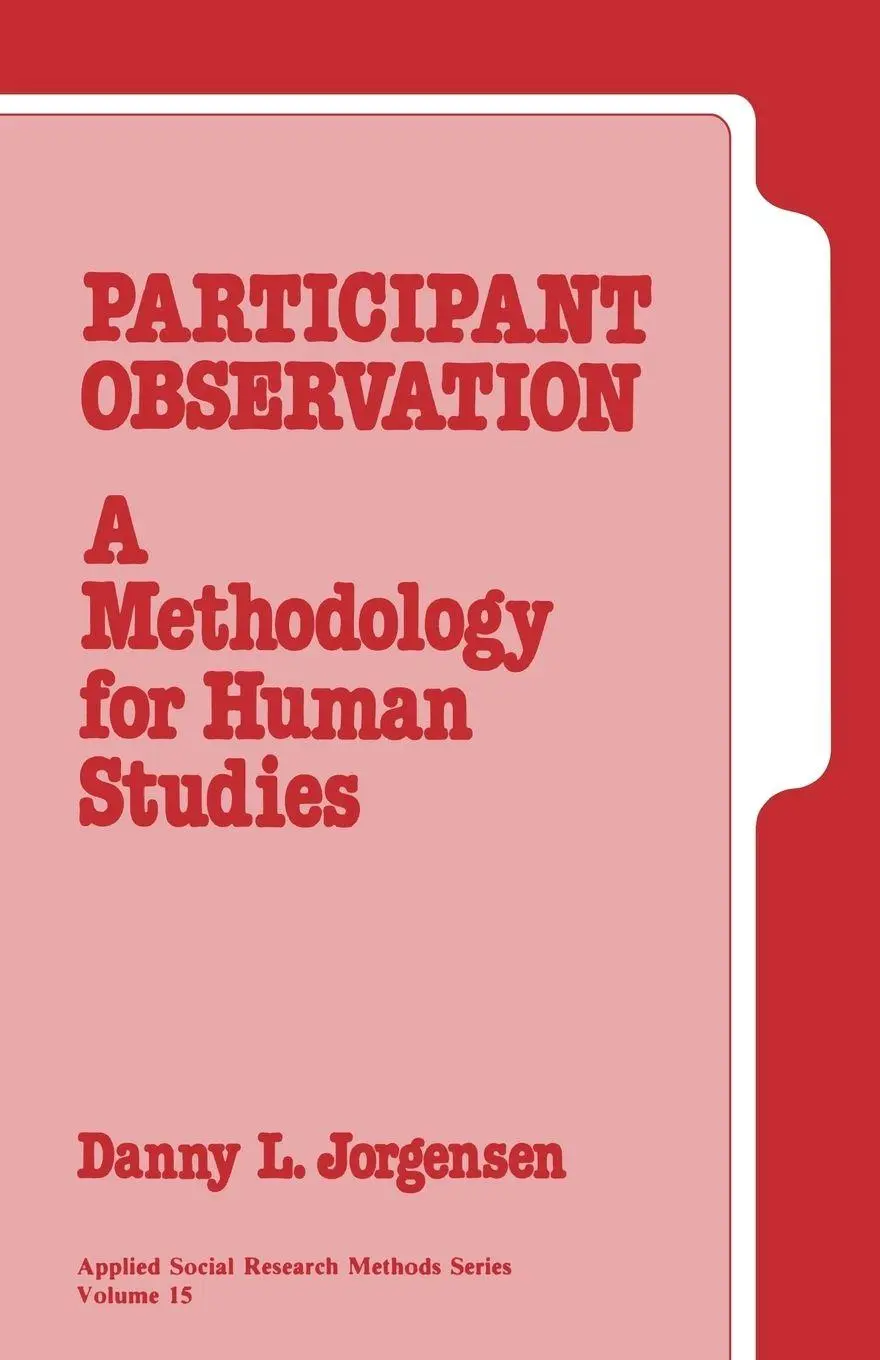 Cover: 9780803928770 | Participant Observation | A Methodology for Human Studies | Jorgensen