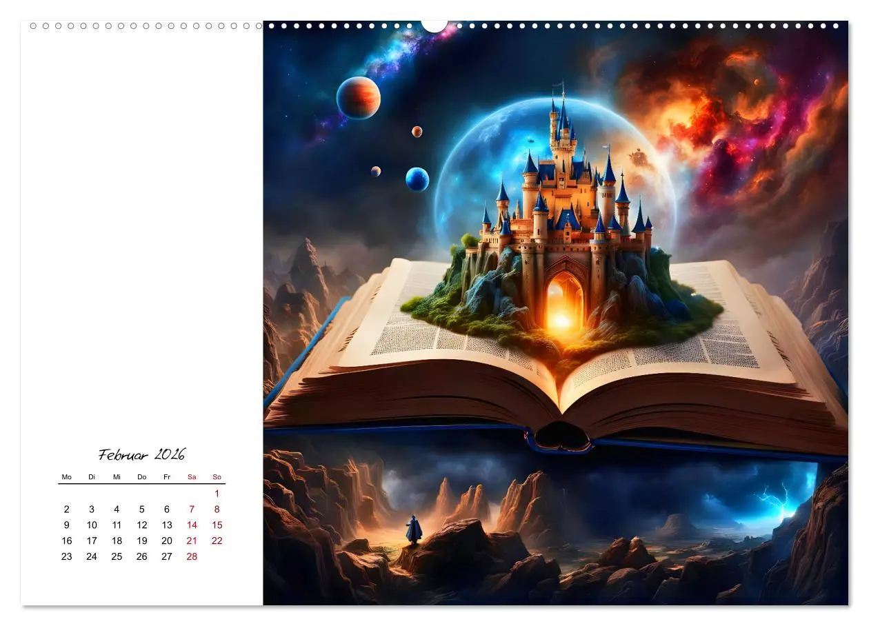 Bild: 9783457368770 | Fantastische surreale Bücherwelten (Wandkalender 2026 DIN A2 quer),...