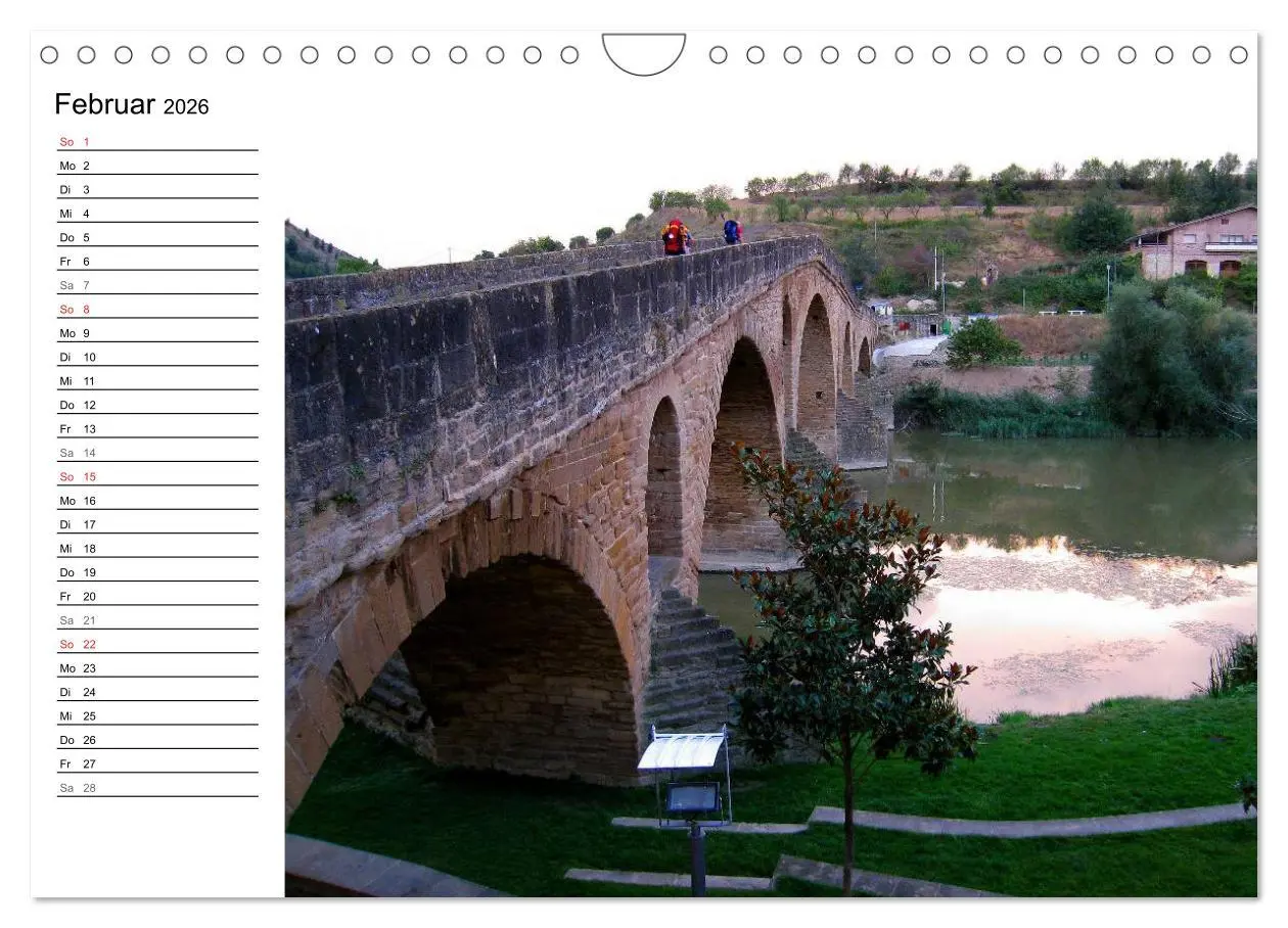Bild: 9783457988770 | Jakobsweg - Camino Frances (Wandkalender 2026 DIN A4 quer),...