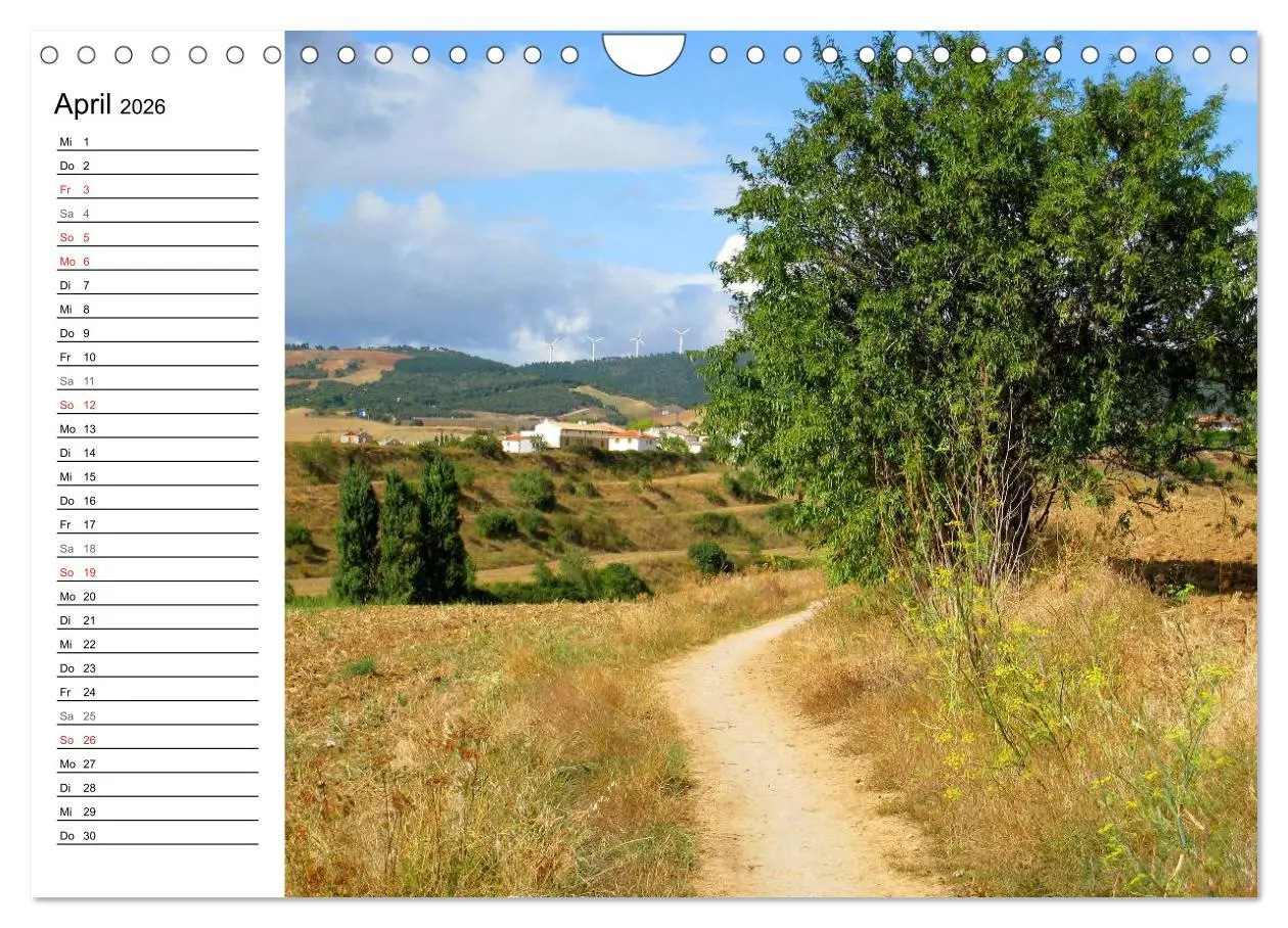 Bild: 9783457988770 | Jakobsweg - Camino Frances (Wandkalender 2026 DIN A4 quer),...
