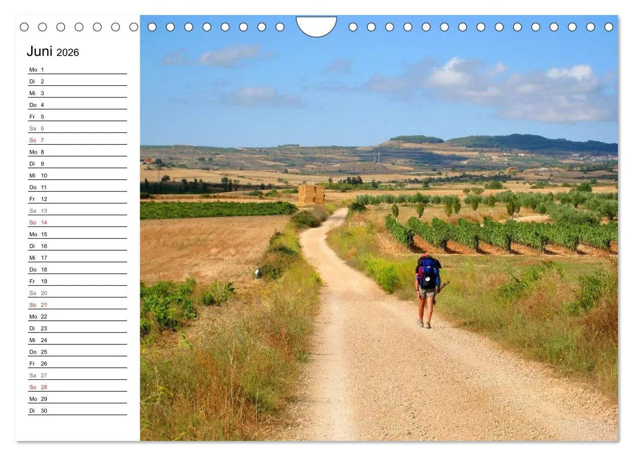 Bild: 9783457988770 | Jakobsweg - Camino Frances (Wandkalender 2026 DIN A4 quer),...