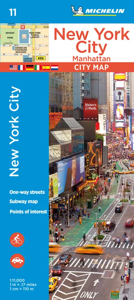 Cover: 9782067228870 | Michelin New York City: Manhattan | Stadtplan 1:11.000 | Michelin