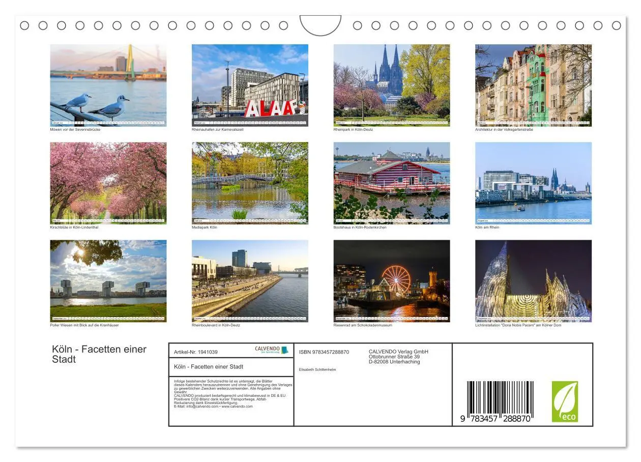 Bild: 9783457288870 | Köln - Facetten einer Stadt (Wandkalender 2026 DIN A4 quer),...