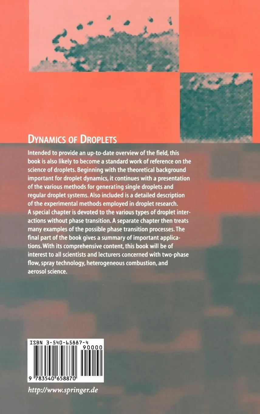 Rückseite: 9783540658870 | Dynamics of Droplets | Norbert Roth (u. a.) | Buch | xi | Englisch