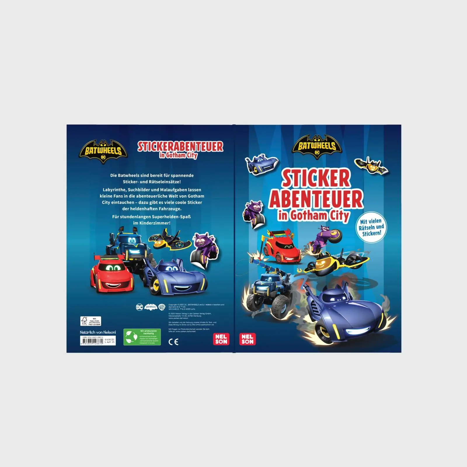 Bild: 9783845128870 | DC Batwheels: Stickerabenteuer in Gotham City | Taschenbuch | 24 S.