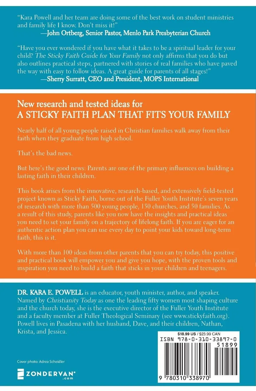 Rückseite: 9780310338970 | The Sticky Faith Guide for Your Family | Kara E. Powell | Taschenbuch