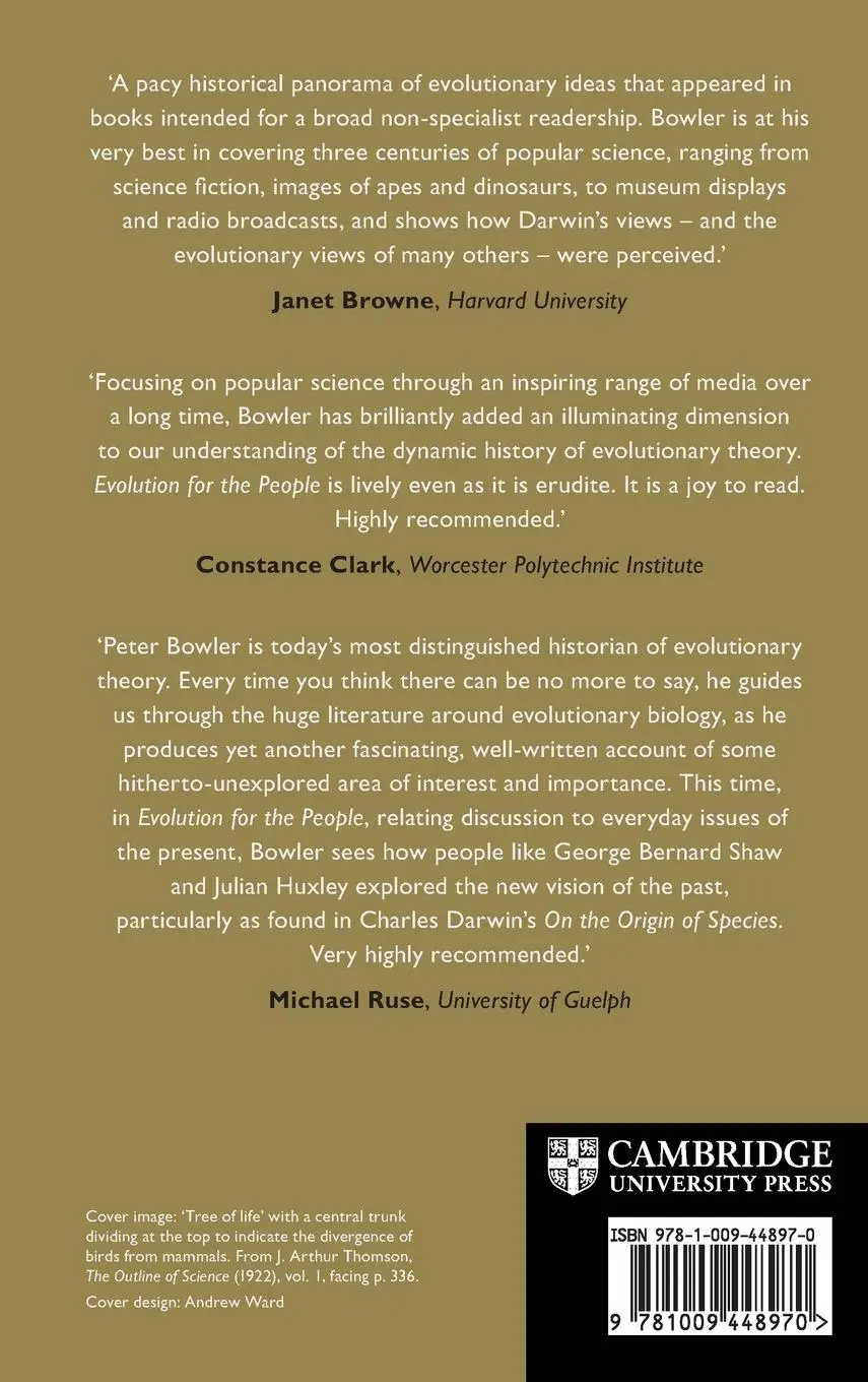 Rückseite: 9781009448970 | Evolution for the People | Peter J. Bowler | Buch | Englisch | 2024