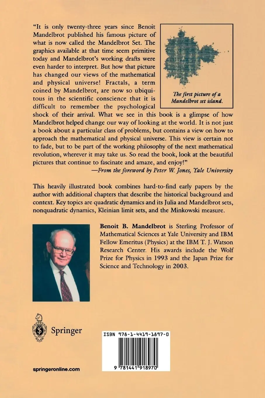 Rückseite: 9781441918970 | Fractals and Chaos | The Mandelbrot Set and Beyond | Benoit Mandelbrot