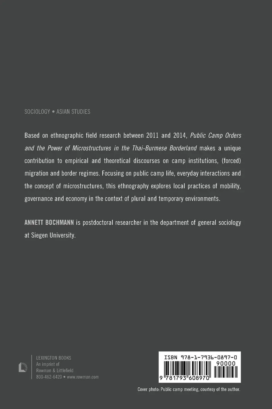 Rückseite: 9781793608970 | Public Camp Orders and the Power of Microstructures in the...