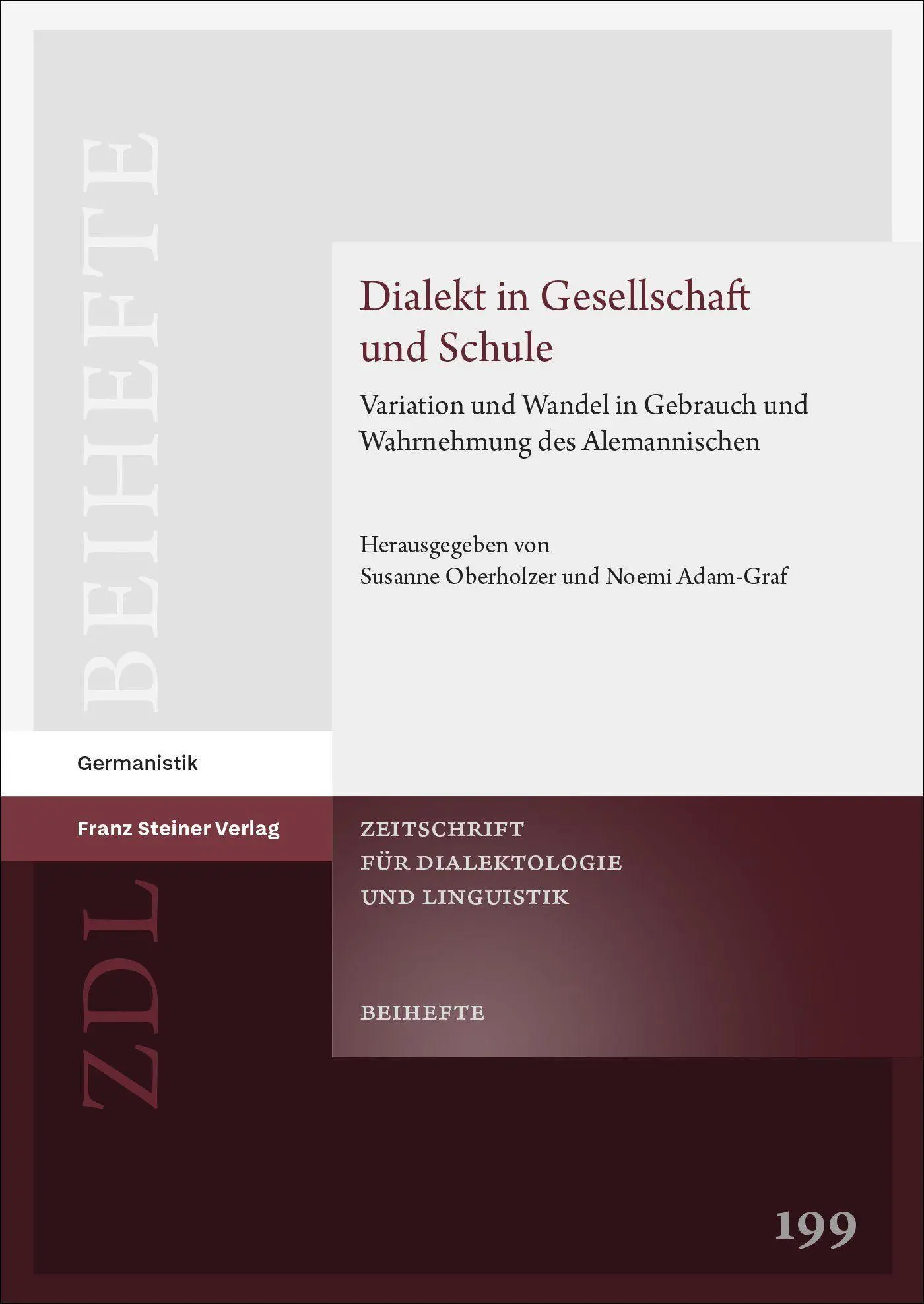 Dialekt in Gesellschaft und Schule