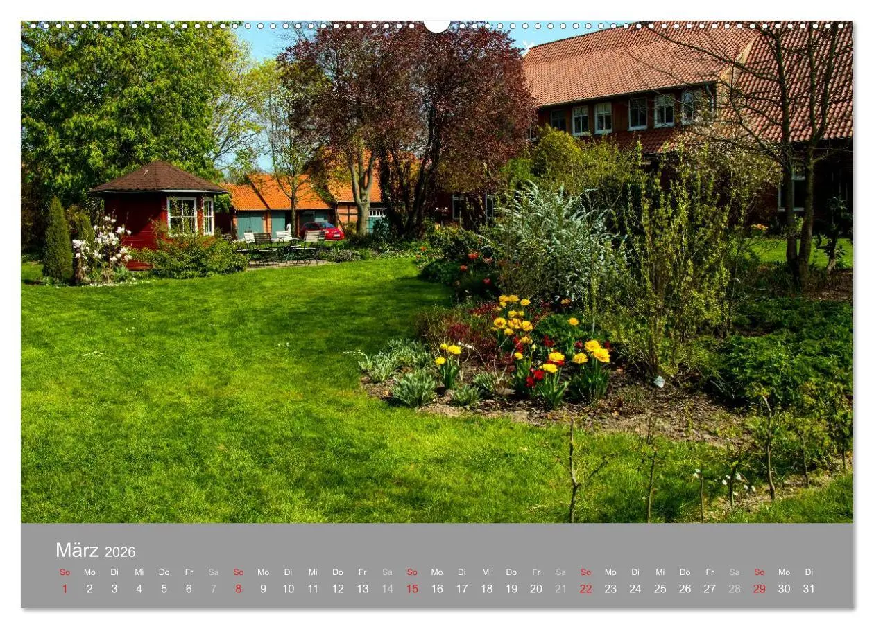Bild: 9783516058970 | Romantische Garten-Paradiese (Wandkalender 2026 DIN A2 quer),...