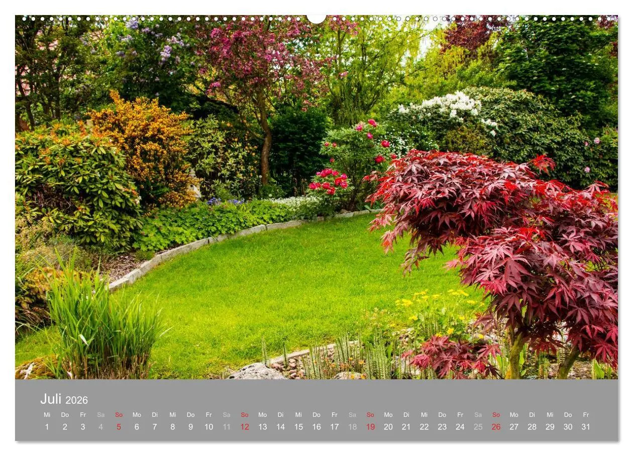 Bild: 9783516058970 | Romantische Garten-Paradiese (Wandkalender 2026 DIN A2 quer),...