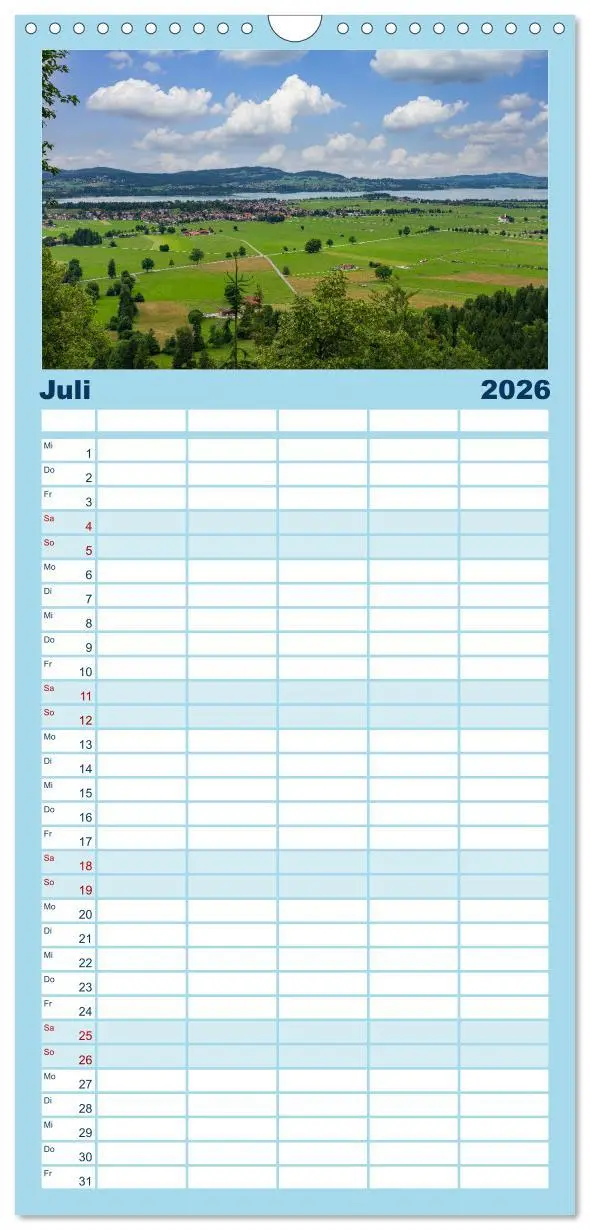 Bild: 9783516508970 | Familienplaner 2026 - Forggensee und Alpsee - Urlaubsparadies...