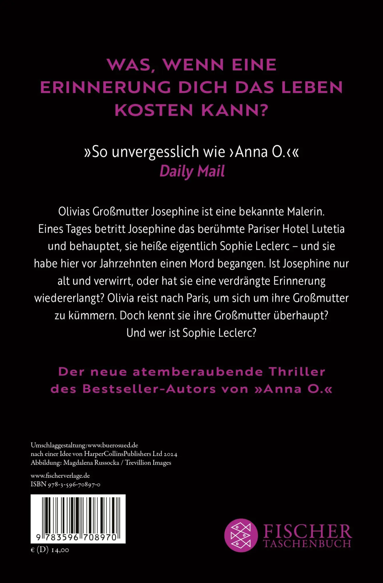 Rückseite: 9783596708970 | Sophie L. | Matthew Blake | Taschenbuch | 384 S. | Deutsch | 2026