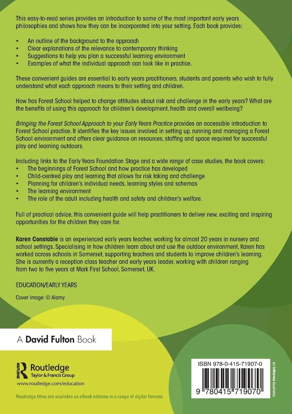 Rückseite: 9780415719070 | Bringing the Forest School Approach to your Early Years Practice