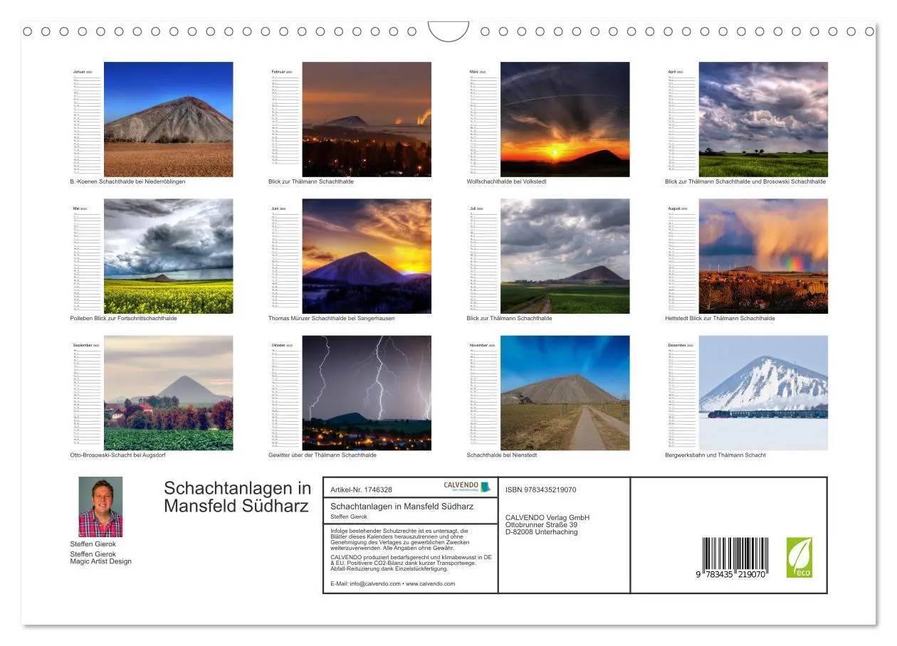 Bild: 9783435219070 | Schachtanlagen in Mansfeld Südharz (Wandkalender 2025 DIN A3 quer),...