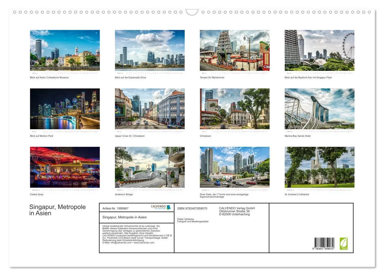 Bild: 9783457859070 | Singapur, Metropole in Asien (Wandkalender 2026 DIN A2 quer),...