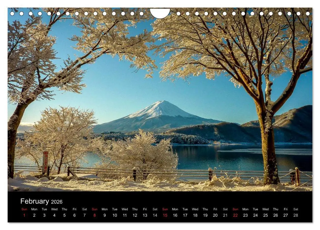 Bild: 9783516569070 | Mt. Fuji 2026 (Wall Calendar 2026 DIN A4 landscape), CALVENDO 12...