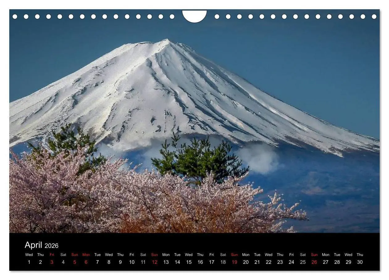 Bild: 9783516569070 | Mt. Fuji 2026 (Wall Calendar 2026 DIN A4 landscape), CALVENDO 12...