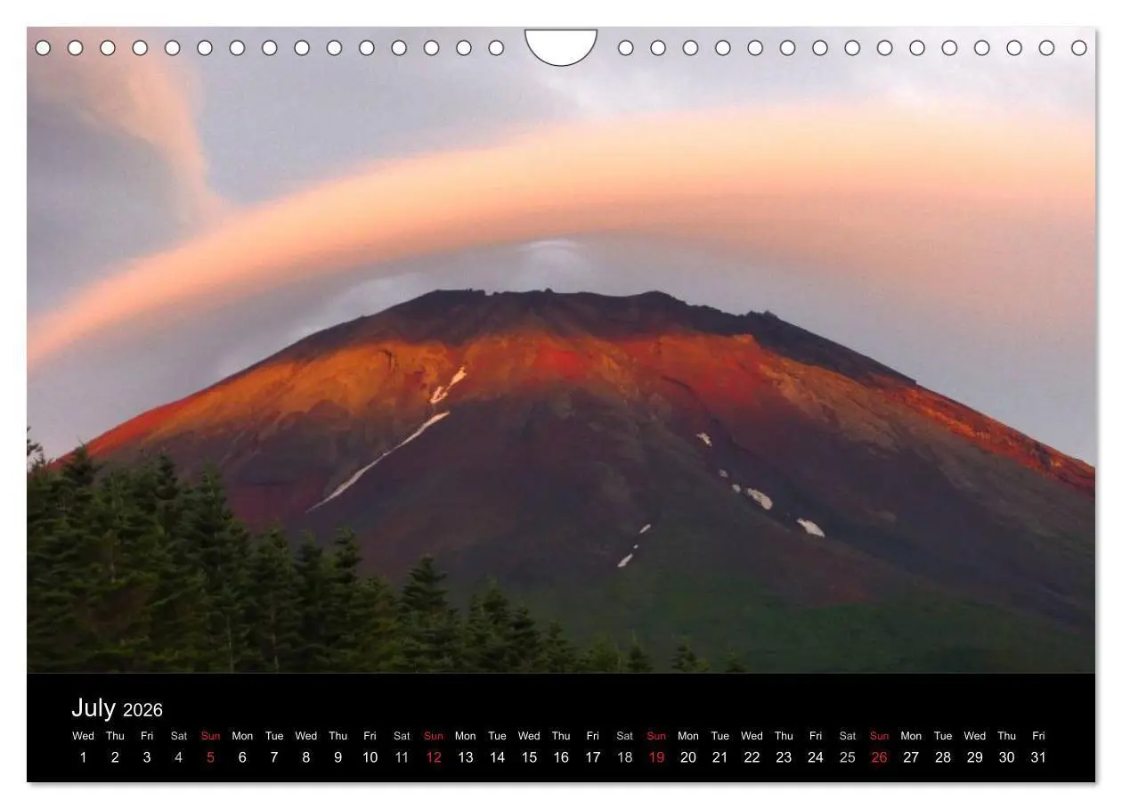 Bild: 9783516569070 | Mt. Fuji 2026 (Wall Calendar 2026 DIN A4 landscape), CALVENDO 12...