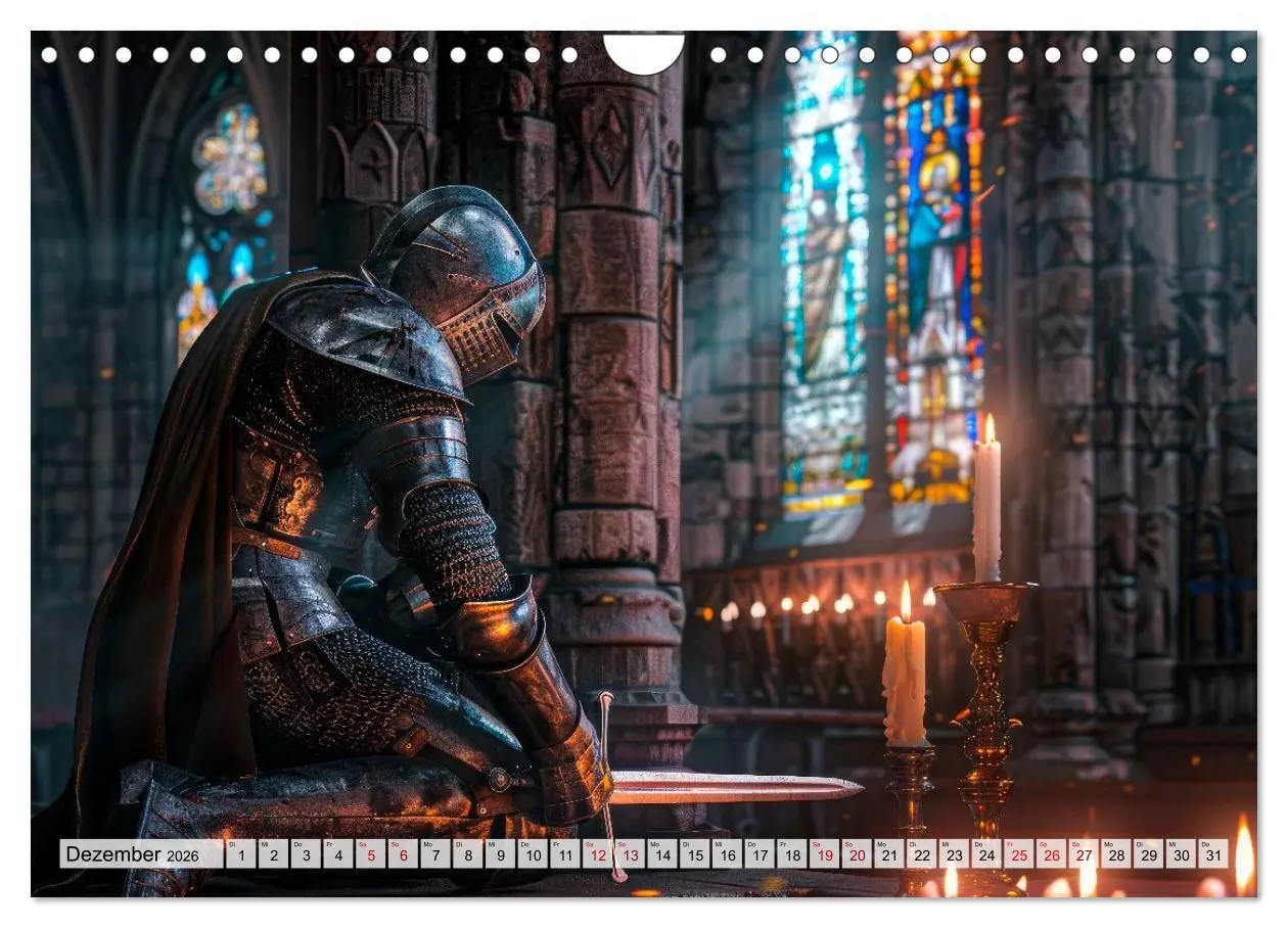 Bild: 9783516709070 | Ritter - Legenden aus Stahl und Ehre (Wandkalender 2026 DIN A4...