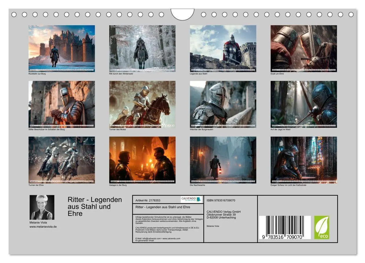 Bild: 9783516709070 | Ritter - Legenden aus Stahl und Ehre (Wandkalender 2026 DIN A4...
