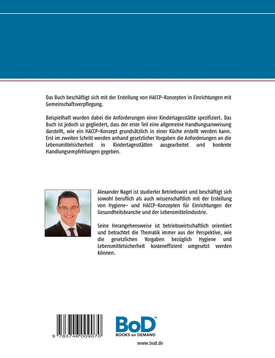 Rückseite: 9783746009070 | HACCP | Alexander Nagel | Taschenbuch | Paperback | 180 S. | Deutsch