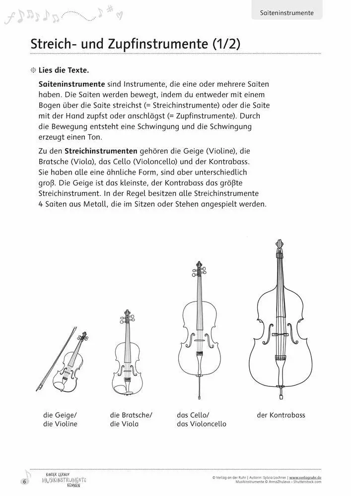 Bild: 9783834669070 | Kinder lernen Musikinstrumente kennen - Klasse 3/4 | Sylvia Lochner