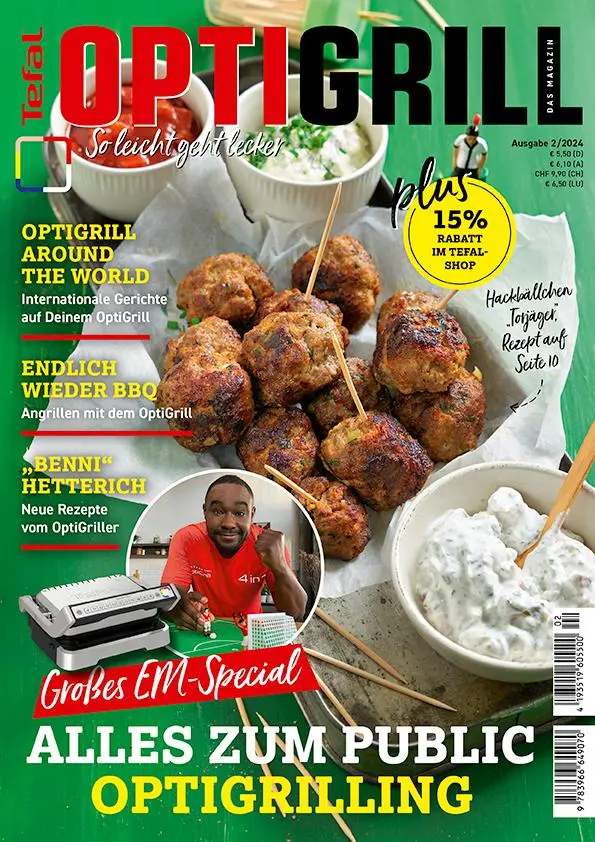 Cover: 9783966649070 | Tefal OptiGrill Magazin: So leicht geht lecker - Großes EM-Special