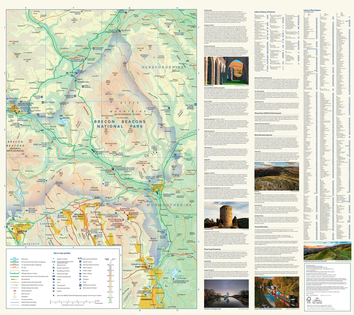 Bild: 9780008439170 | Brecon Beacons National Park Pocket Map | Collins Maps (u. a.) | 2022