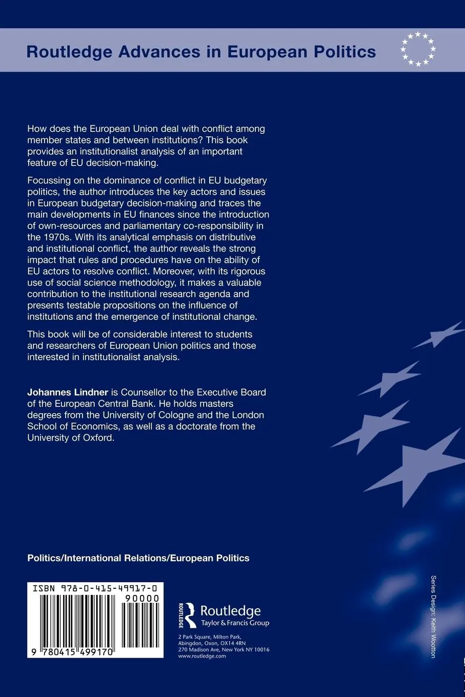 Rückseite: 9780415499170 | Conflict and Change in EU Budgetary Politics | Johannes Lindner | Buch