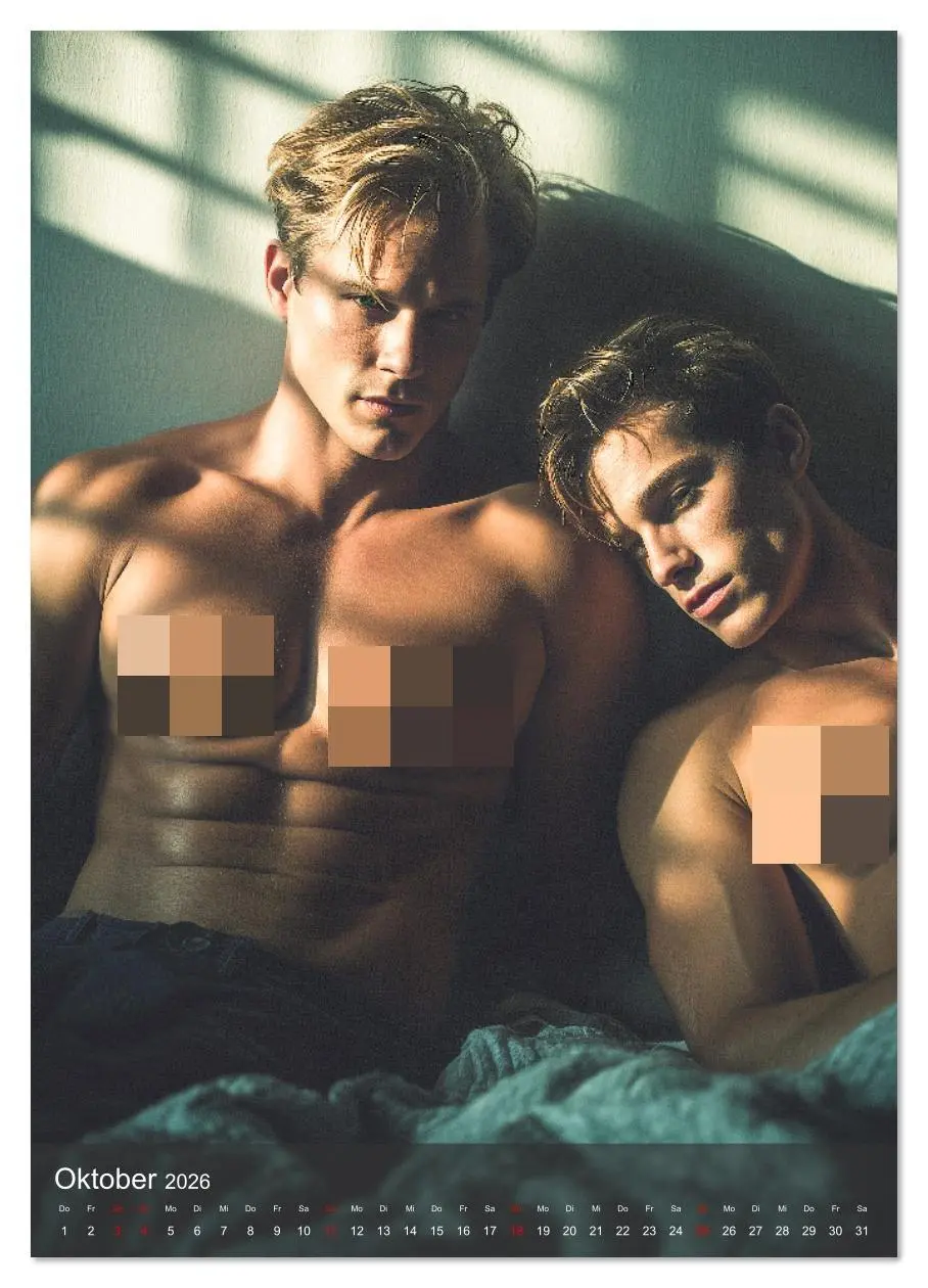 Bild: 9783516629170 | Gay Kalender - Wahre Liebe unter nackten Männern (Wandkalender 2026...