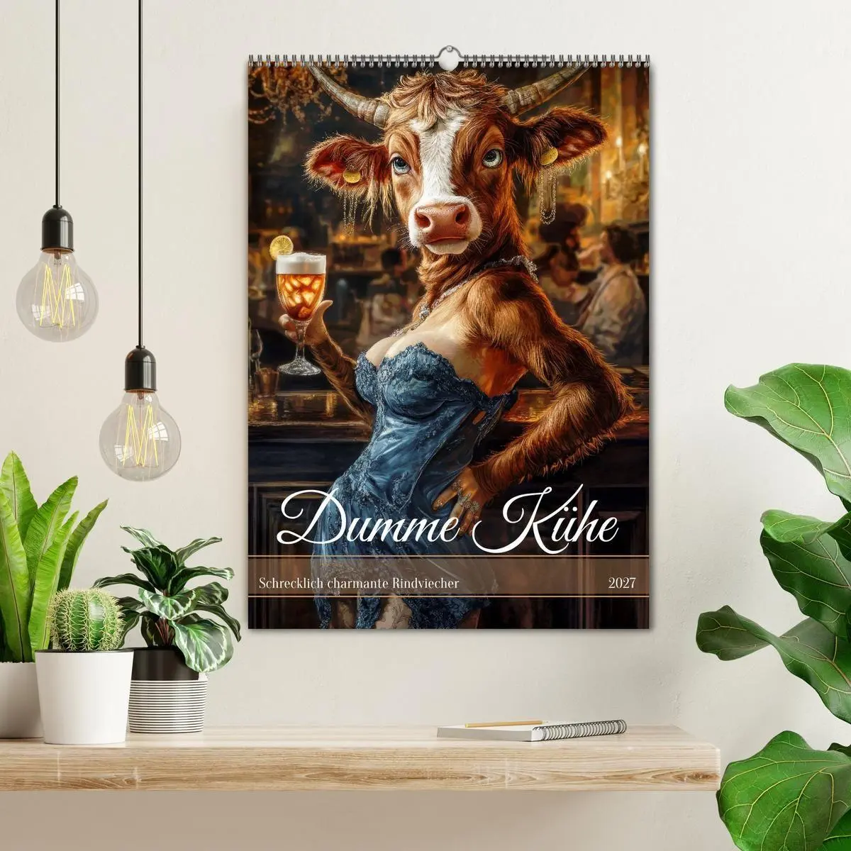 Bild: 9783569029170 | Dumme Kühe - Schrecklich charmante Rindviecher (Wandkalender 2027...