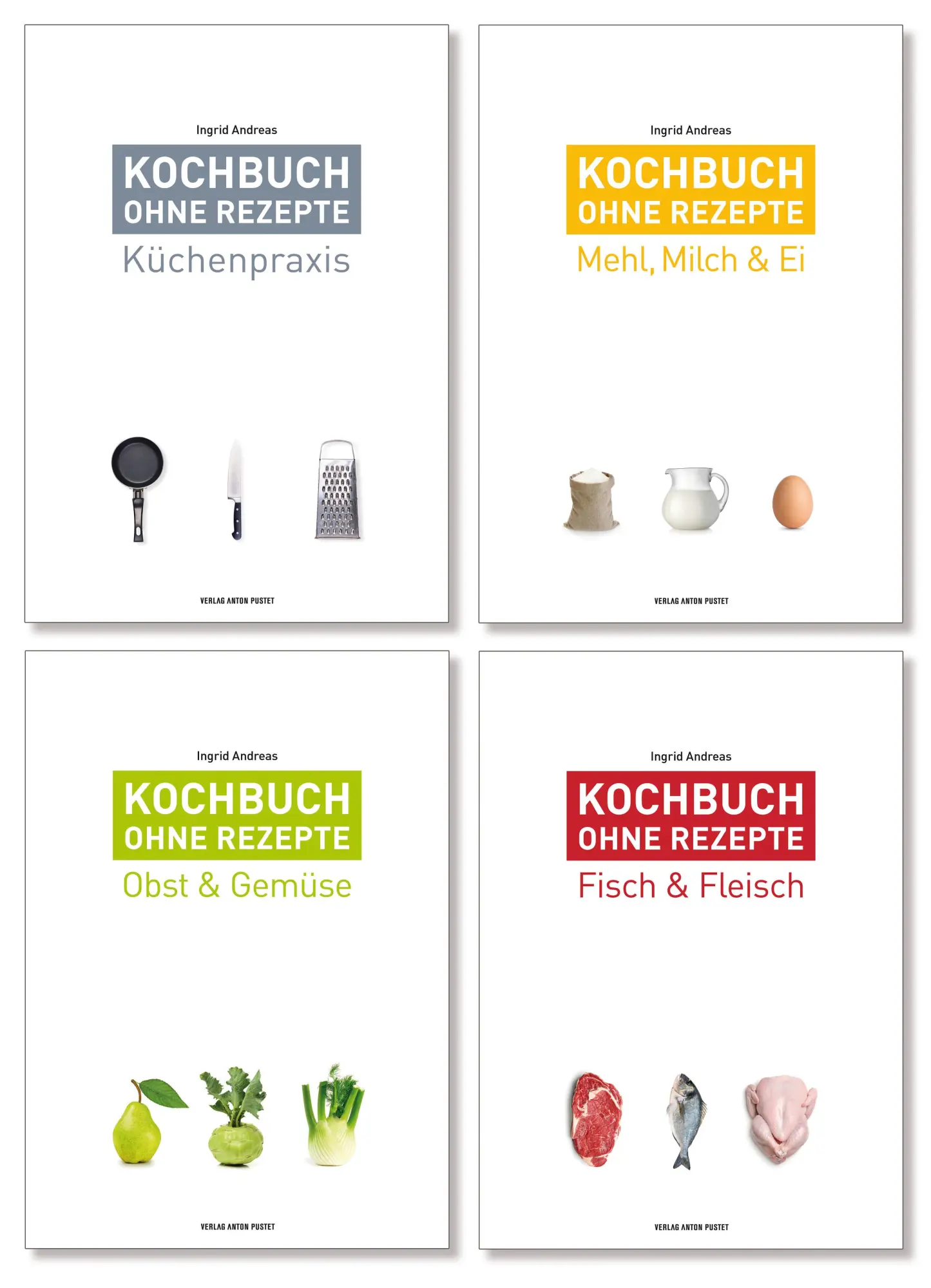 Cover: 9783702509170 | Kochbuch ohne Rezepte | Band 1 - 4 im Set | Ingrid Andreas | Buch