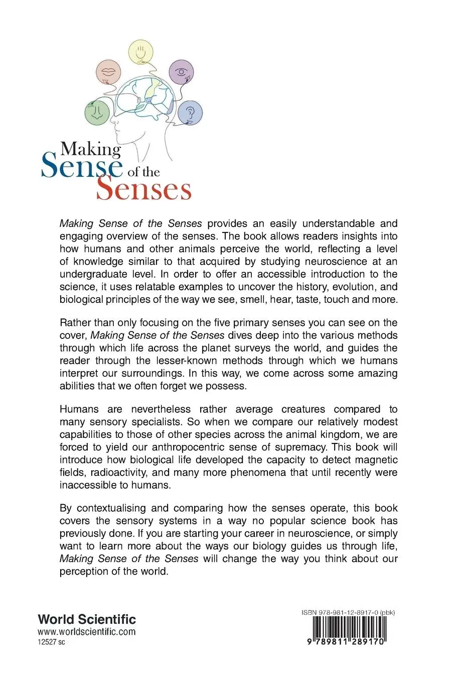 Rückseite: 9789811289170 | MAKING SENSE OF THE SENSES | Tobias Wibble | Taschenbuch | Englisch