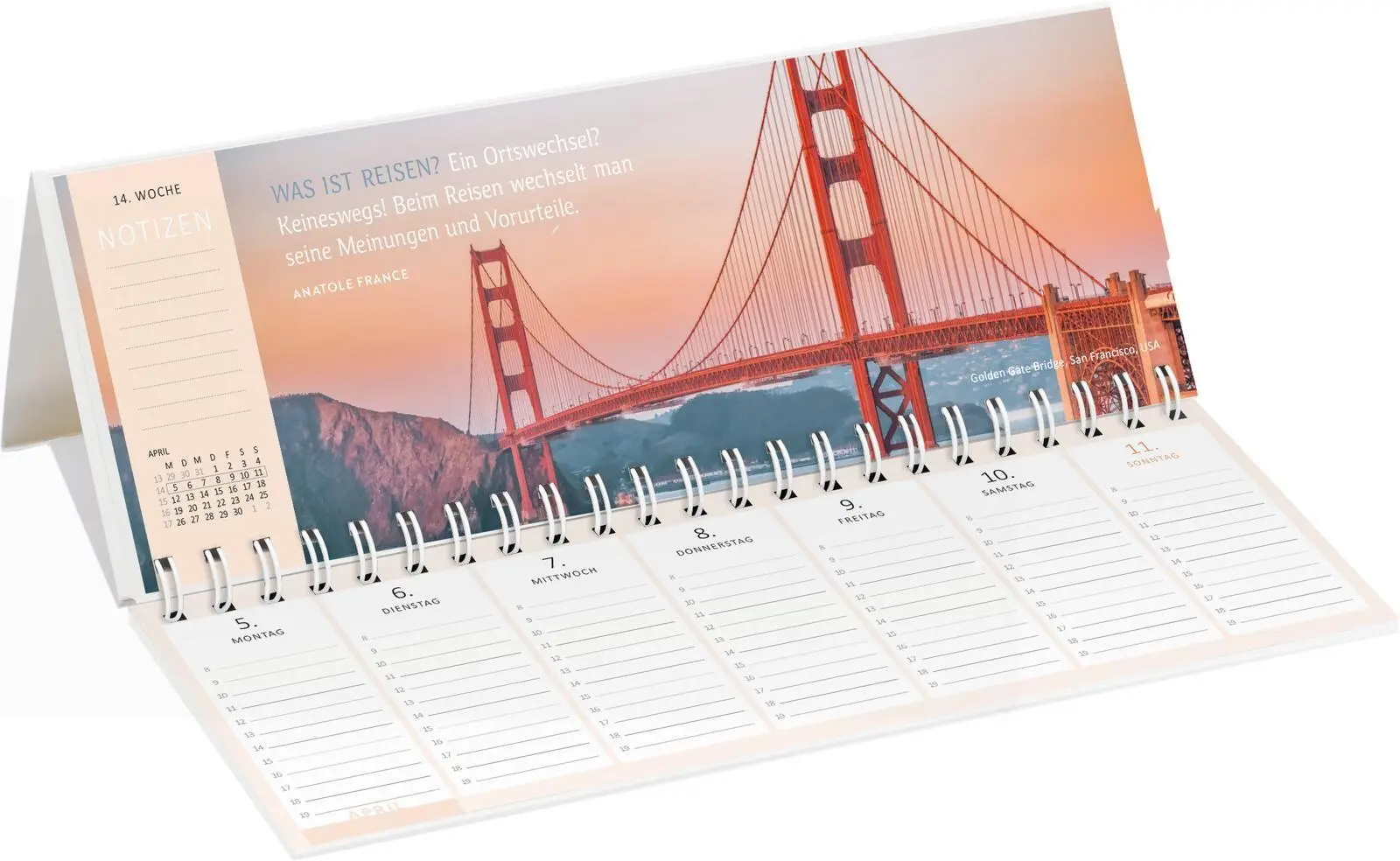 Bild: 4014489139270 | Tischkalender Reiseträume 2027 | Kalender | 128 S. | Deutsch | 2027