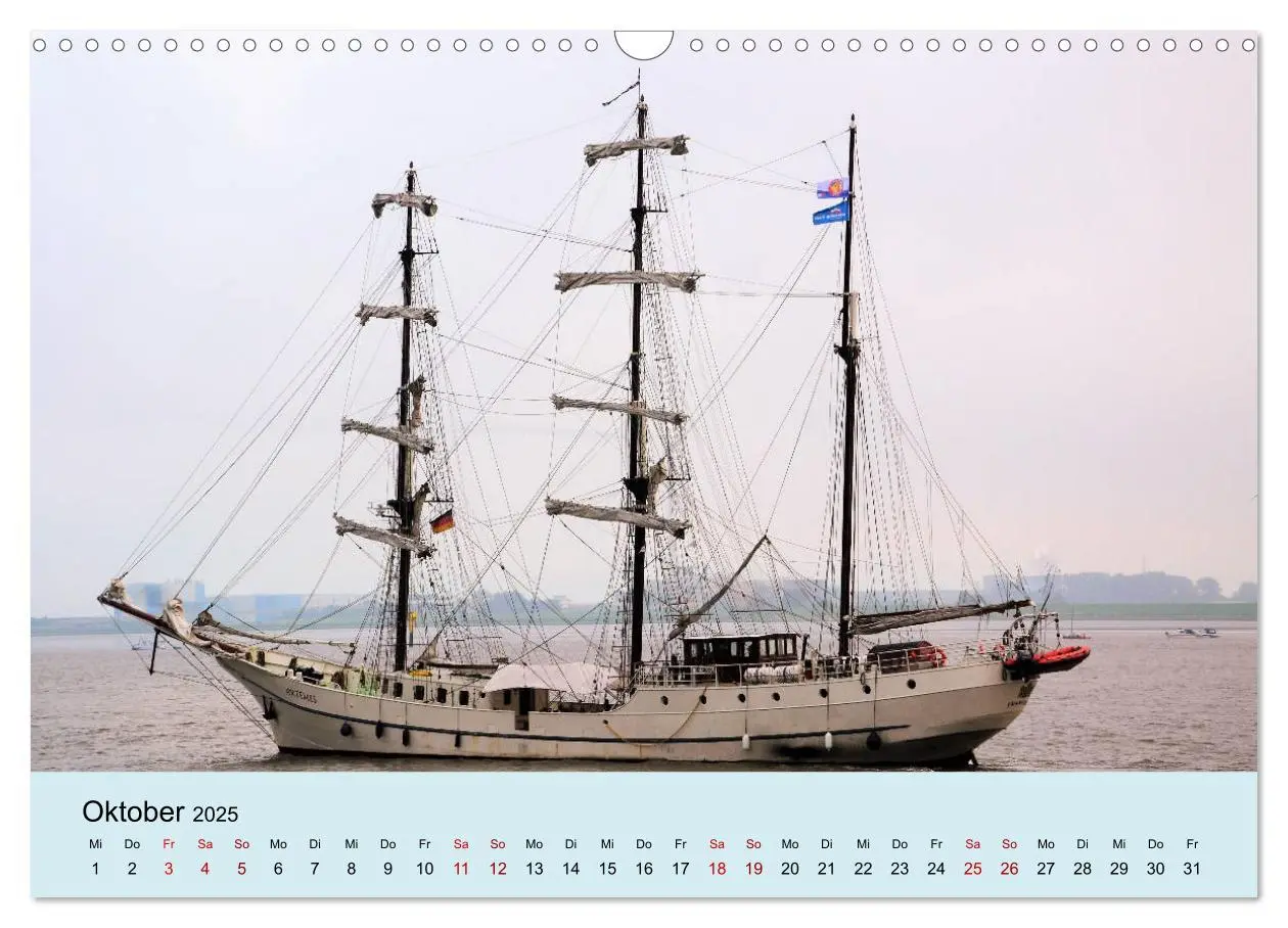 Bild: 9783435439270 | Parade der Windjammer - 2025 (Wandkalender 2025 DIN A3 quer),...