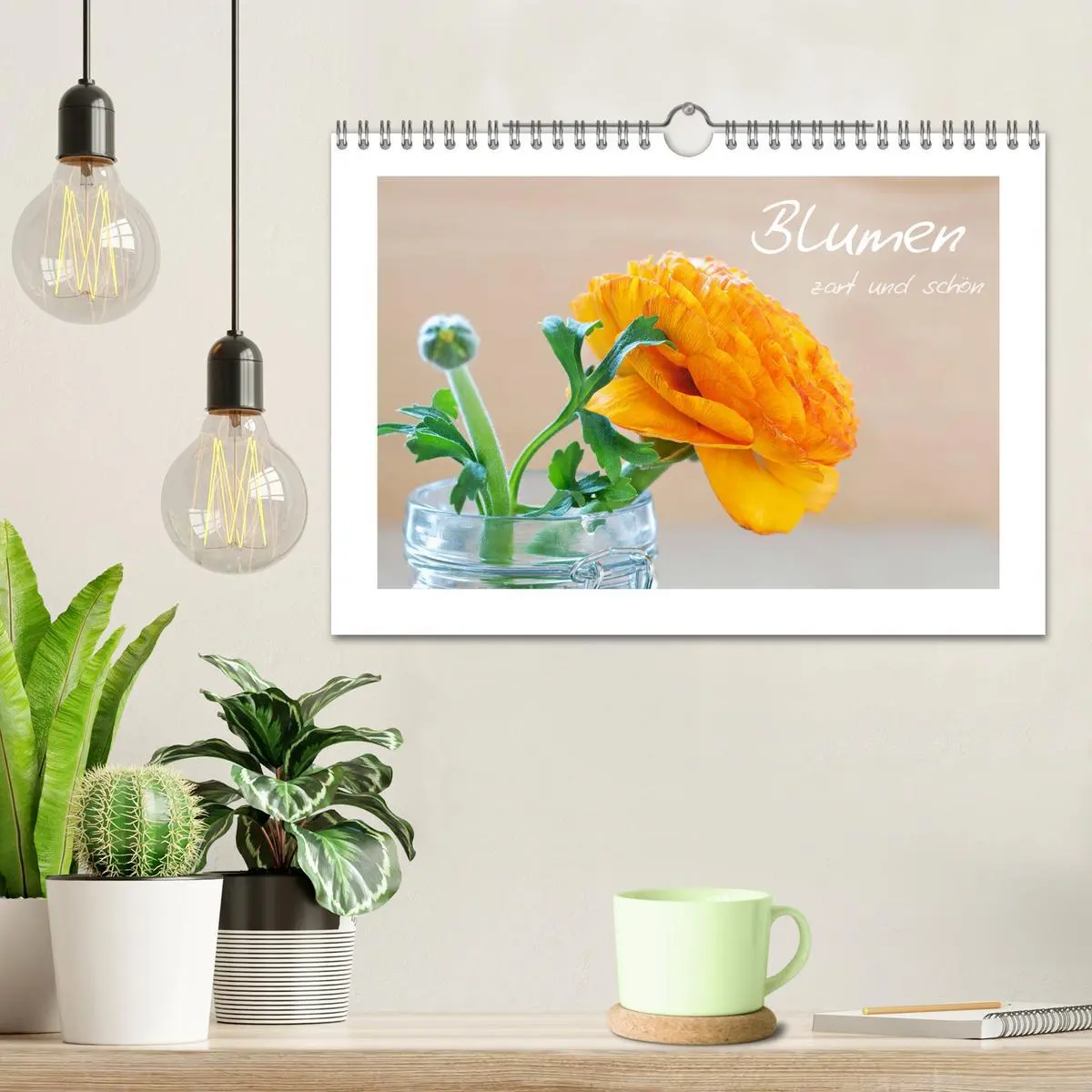 Bild: 9783457909270 | Blumen zart und schön (Wandkalender 2026 DIN A4 quer), CALVENDO...