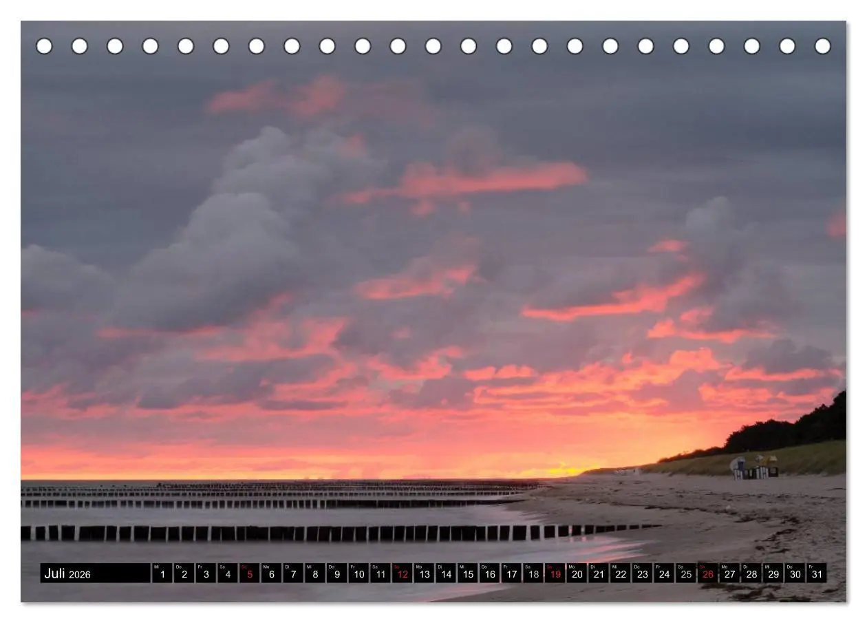 Bild: 9783516169270 | Binz Zingst 2026 (Tischkalender 2026 DIN A5 quer), CALVENDO...