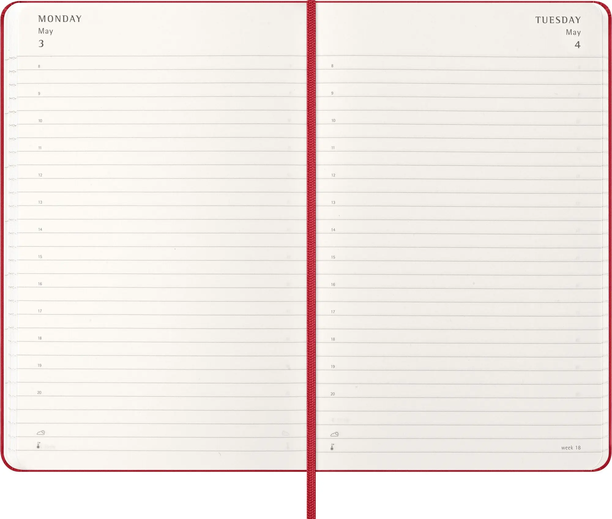 Bild: 8056999279370 | Moleskine 12 Monate Tageskalender 2027, Large/A5, 1 Tag = 1 Seite,...