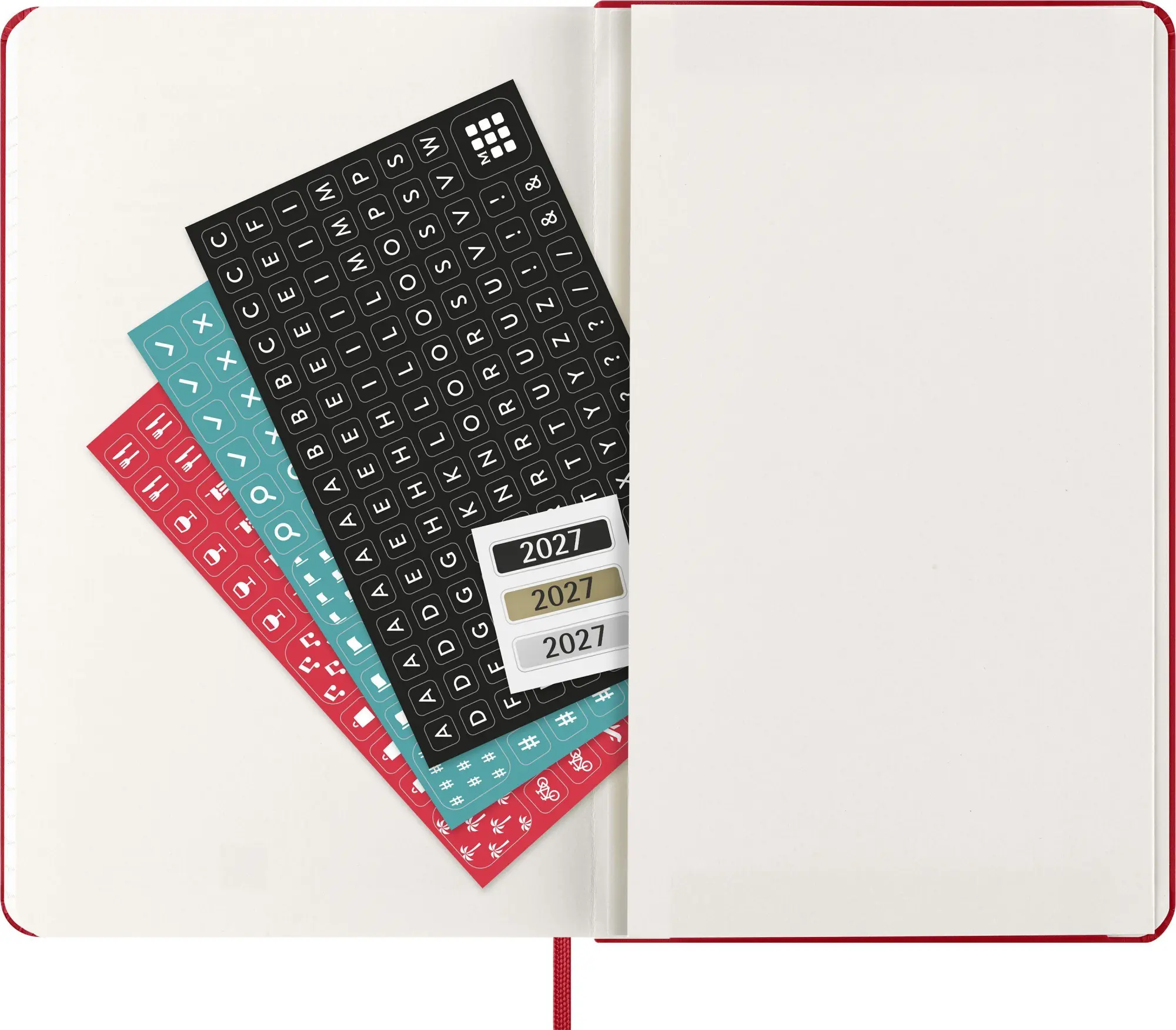 Bild: 8056999279370 | Moleskine 12 Monate Tageskalender 2027, Large/A5, 1 Tag = 1 Seite,...