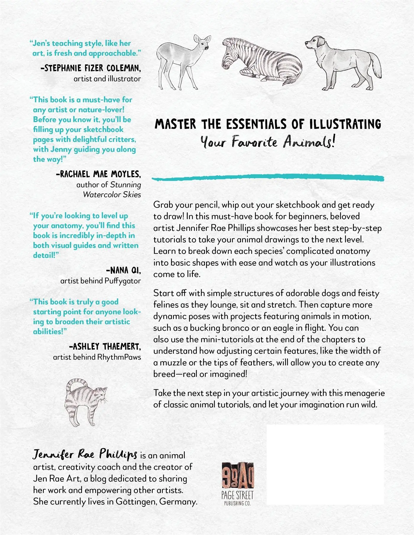 Rückseite: 9781645679370 | The Animal Drawing Primer | Jennifer Rae Phillips | Taschenbuch | 2023