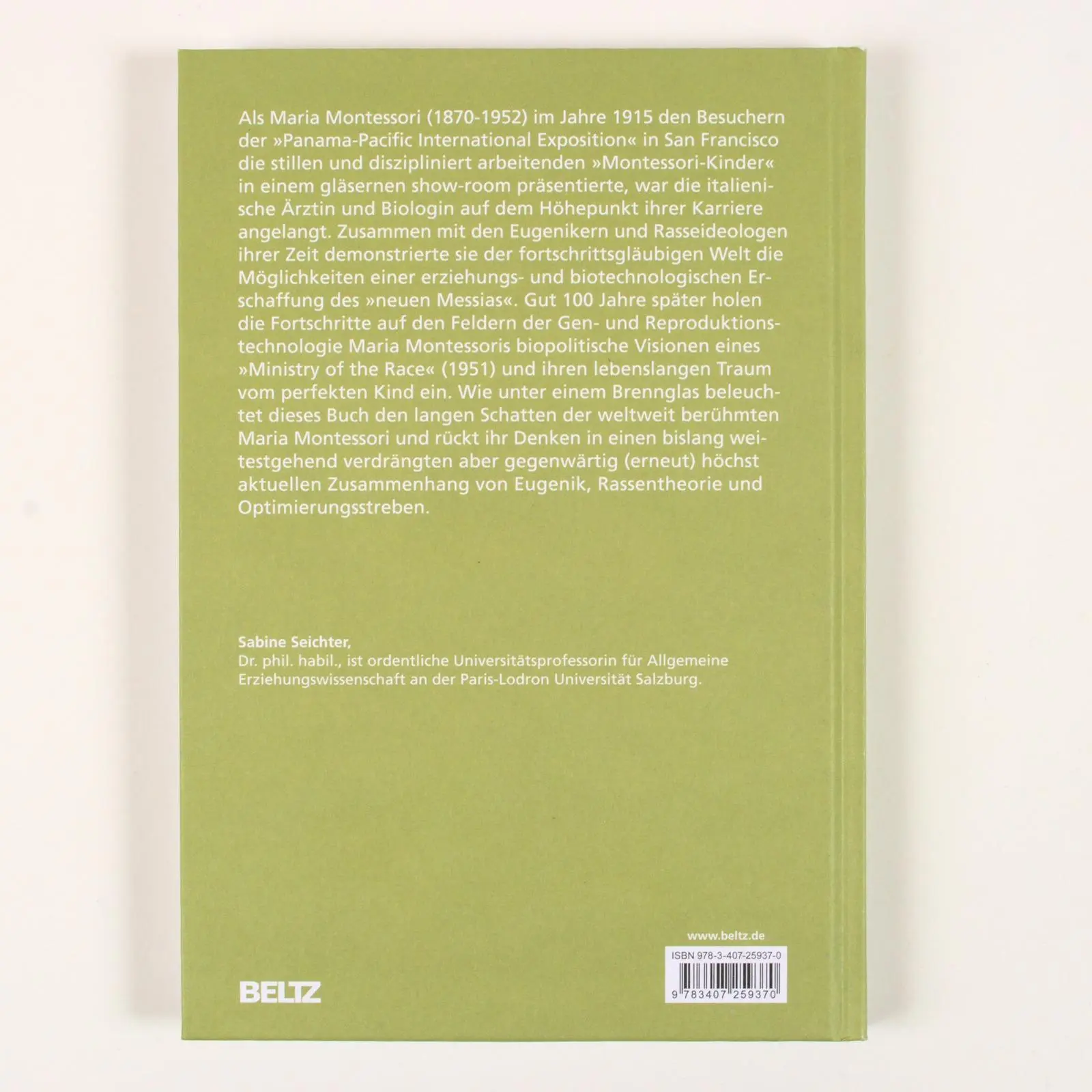 Rückseite: 9783407259370 | Der lange Schatten Maria Montessoris | Sabine Seichter | Bundle | 2024