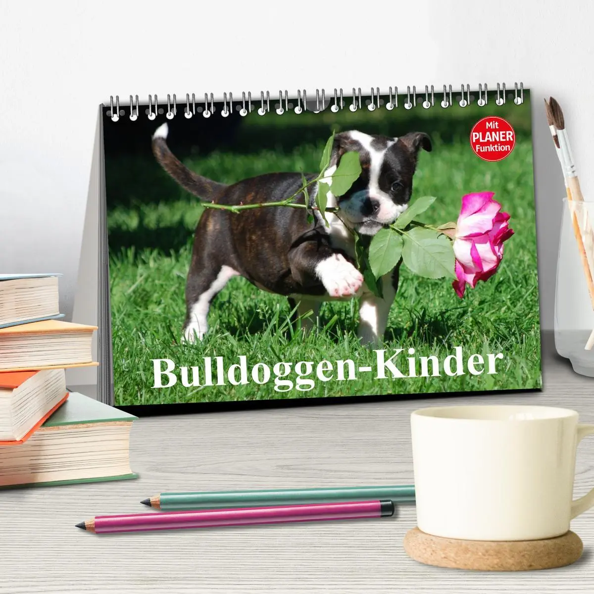 Bild: 9783457999370 | Bulldoggen-Kinder (Tischkalender 2026 DIN A5 quer), CALVENDO...