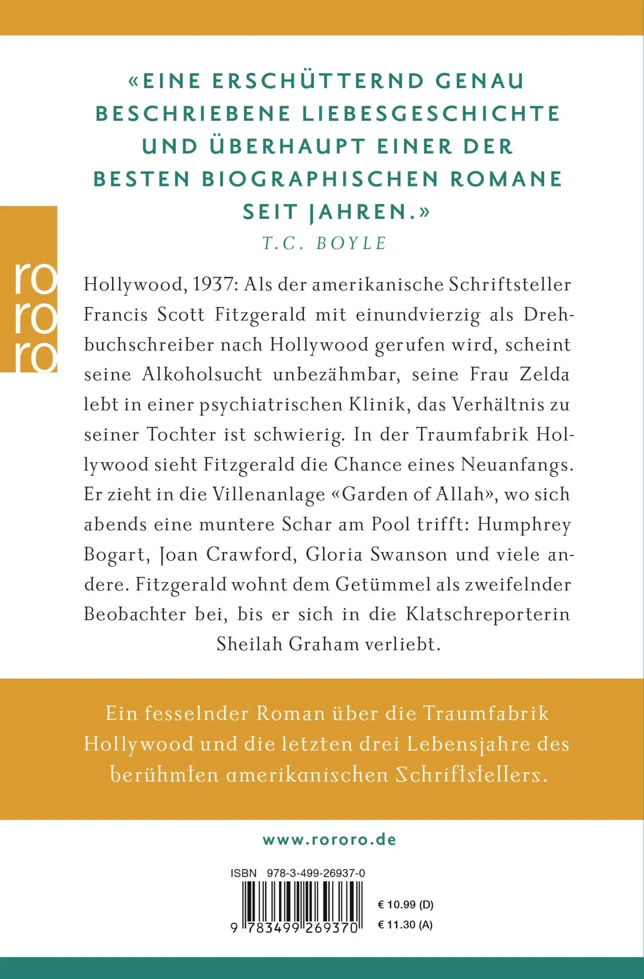 Rückseite: 9783499269370 | Westlich des Sunset | Stewart O'Nan | Taschenbuch | 416 S. | Deutsch