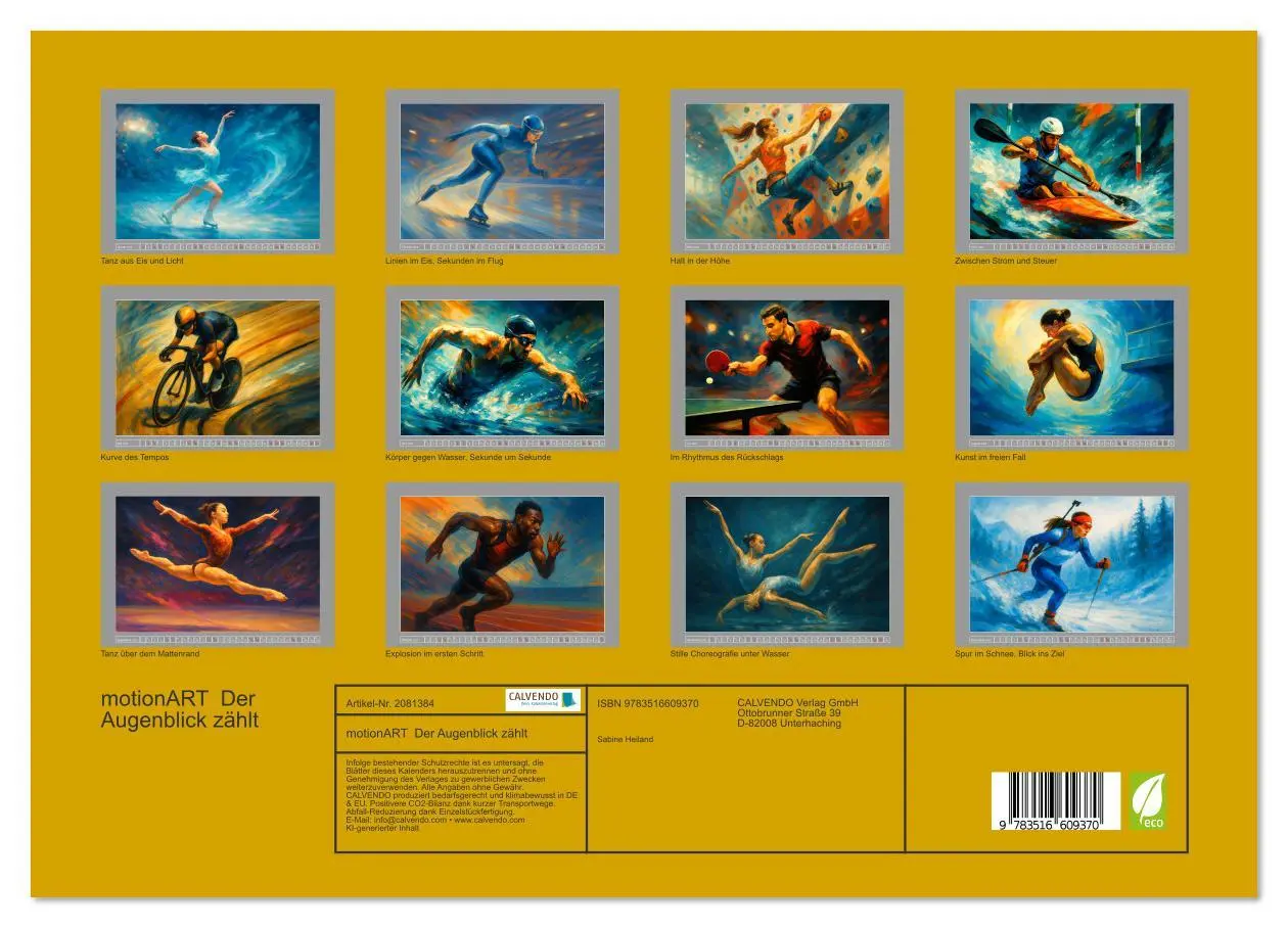 Bild: 9783516609370 | motionART Der Augenblick zählt (hochwertiger Premium Wandkalender...