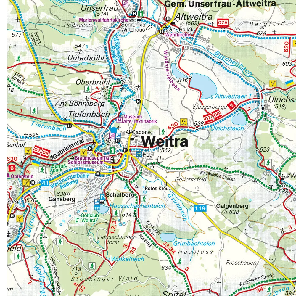 Bild: 9783707919370 | freytag &amp; berndt Wanderkarte WK 0076 Nebelstein, Gmünd - Weitra -...