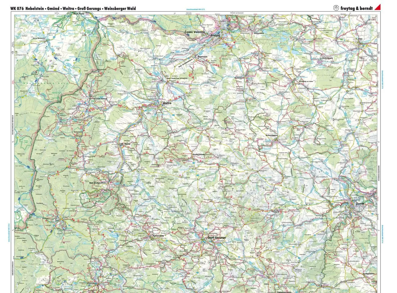 Bild: 9783707919370 | freytag &amp; berndt Wanderkarte WK 0076 Nebelstein, Gmünd - Weitra -...